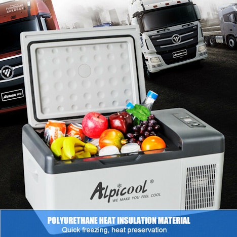 Alpicool 15L Kühlbox mit Kompressor (20°C bis -20°C einstellbar)