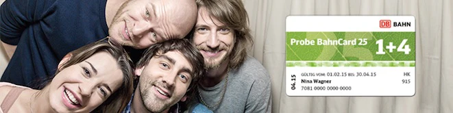 1+4 Bahncard fuer 25 euro