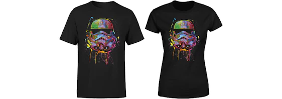 Star Wars Paint Splat Shirt für 11€ - T-Shirt mit Stormtrooper-Motiv für Damen und Herren