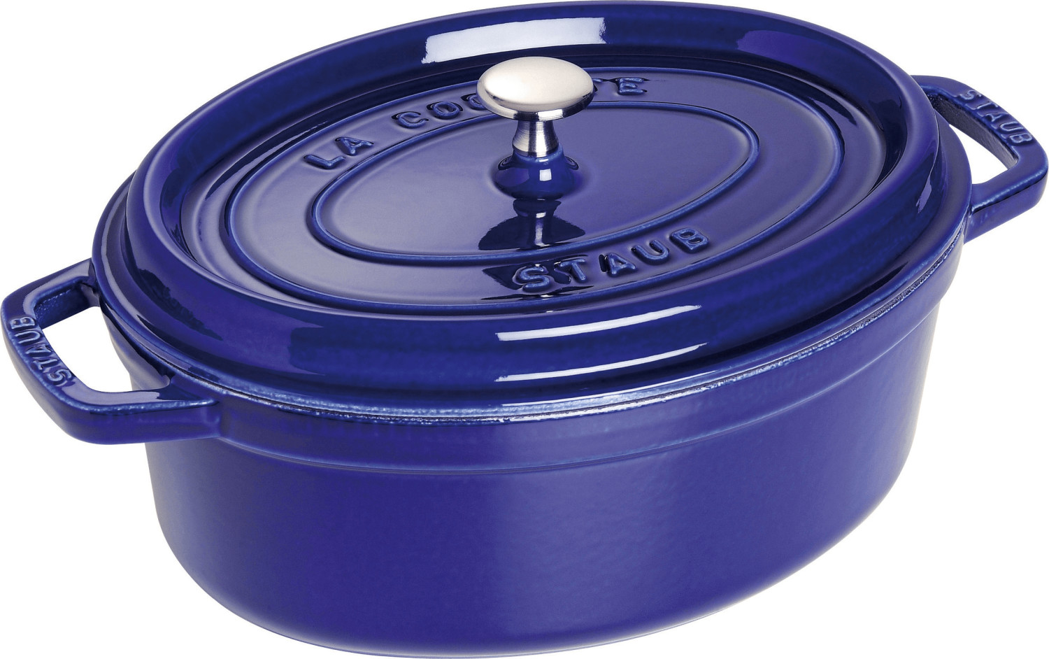 27% Nachlass auf Staub Bratentopf 31 x 25 cm oval dunkelblau