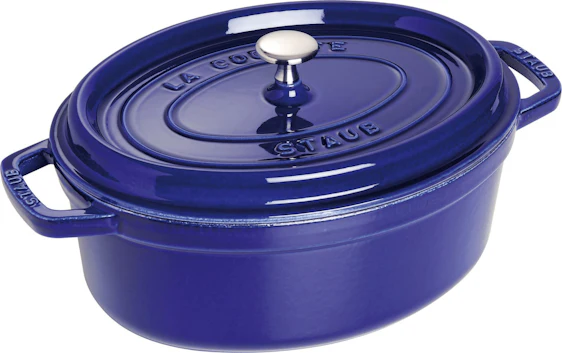27% Nachlass auf Staub Bratentopf 31 x 25 cm oval dunkelblau