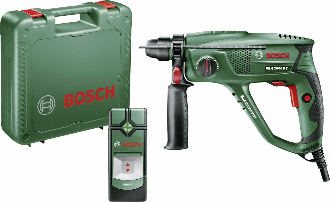 Letzte Chance! Bosch PBH 2600 RE + PMD 7 für 89€ – Bohrhammer + Ortungsgerät inkl. Koffer