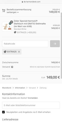 Harmonidesk /Preisfehler