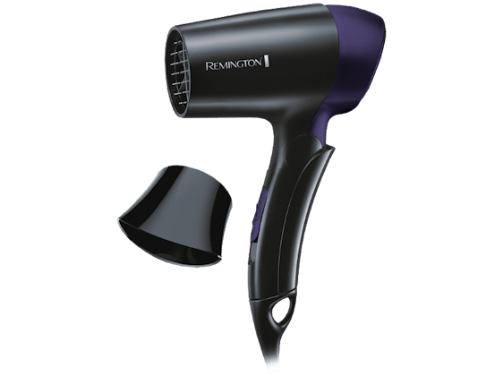 Remington D2400 Haartrockner On The Go (1400 Watt, Stylingdüse, Schwarz/Lila) für 11€ versandkostenfrei