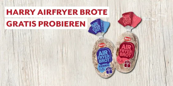 Harry Airfryer Brote gratis probieren - ab 11.05.2026 🍞