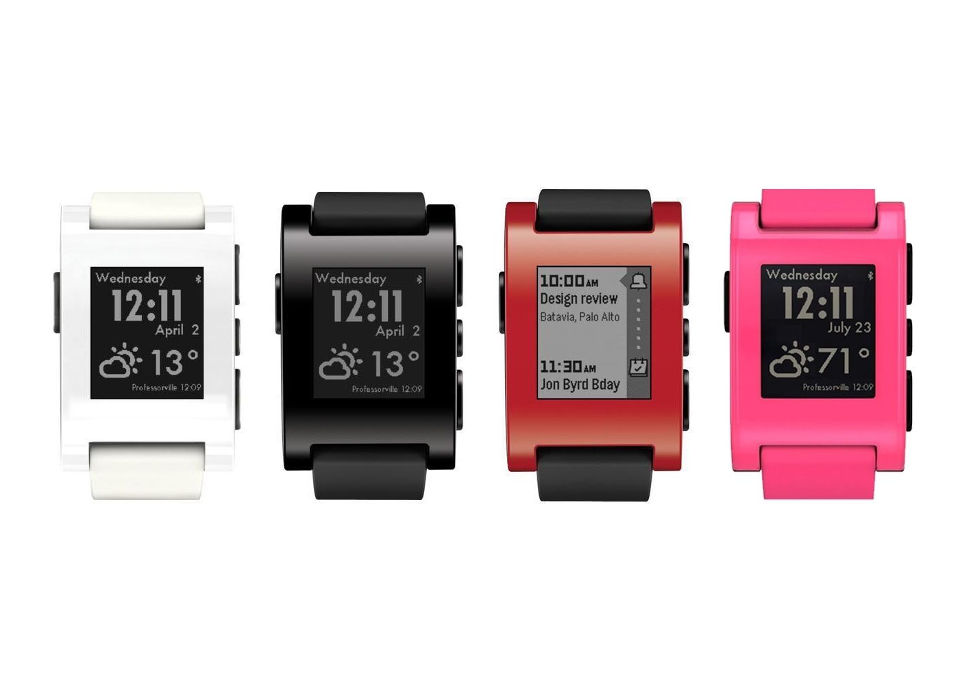  Details zu  Pebble Smartwatch Classic E-Paper Display wasserdicht Android IOS FitnessTracker 