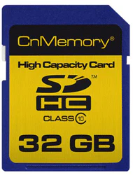 CnMemory SDHC Speicherkarte 32GB Class 10 für 16€