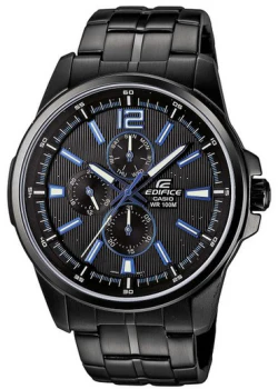 Herren-Armbanduhr Casio Edifice XL EF-343BK-1AVEF für 75€ - Quarz
