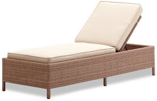 Strathwood Gartenmöbel - Griffen Wetterfeste Sonnenliege aus Polyrattan in braun oder beige für 209,95€ inkl. VSK