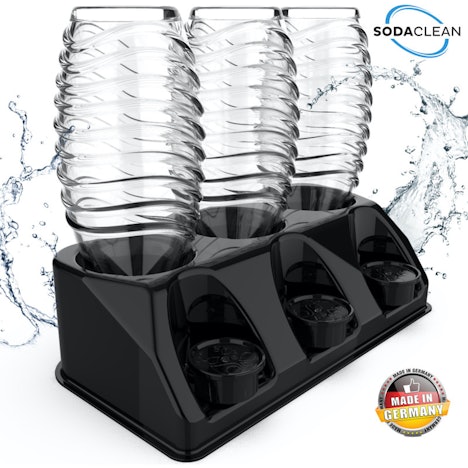 SodaClean Premium 3er Abtropfhalter schwarz 23% reduziert