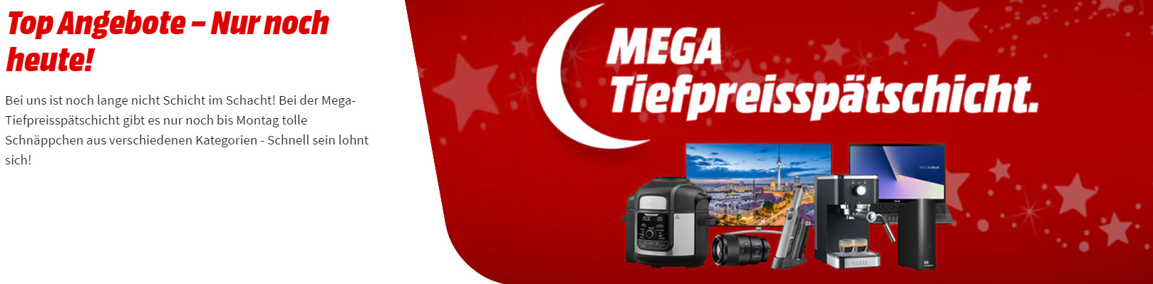 Tiefpreisspätschicht bei Media Markt – z.B.: 2er-Set Devolo dLAN 550 WiFi Starter Kit 500Mbit/s für 69€