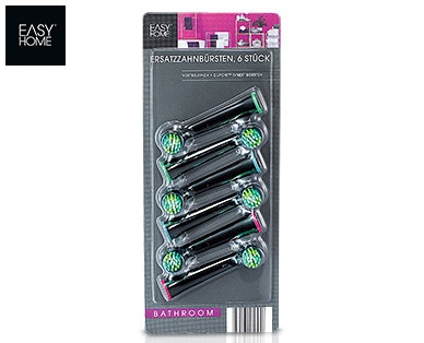 6 Oral-B kompatible EASY HOME Ersatzbürsten für 5€