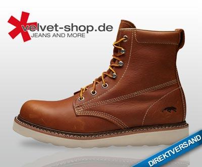 Braune Vintage-Workboots für Herren von Jack &amp; Jones für 59,95€ (Größen 40-46 verfügbar)