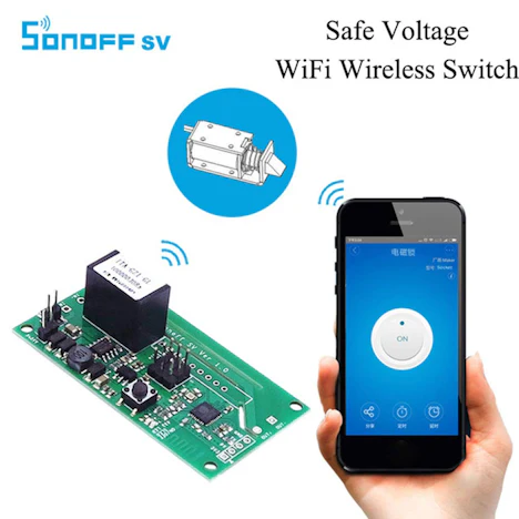 SONOFF SV Sichere Spannungsfernfernzeit WiFi Wireless Switch-Modul für IOS/Android Smart Home