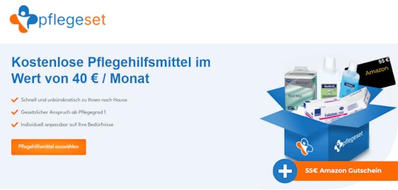 💙 Kostenlose Pflegebox für Pflegebedürftige + 55€ Amazon.de-Gutschein