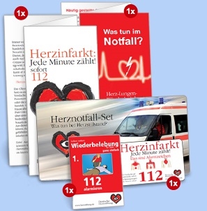 Kostenloses Herznotfall-Set der Deutschen Herzstiftung bestellen