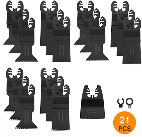 Mix Klingen,mit 2 Adaptern Schneiden von Holz, Nägeln, Metall, Kunststoff, für Multi-Tool