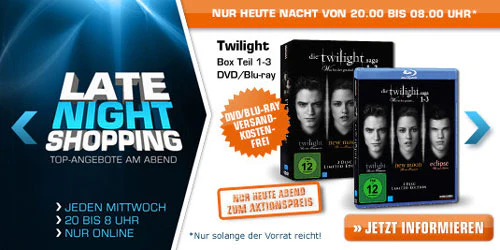 Apple iPod touch 5G 32GB für 249€ und Twilight Saga 1-3 für 9€ als Blu-ray/DVD *UPDATE* alle Preise ergänzt