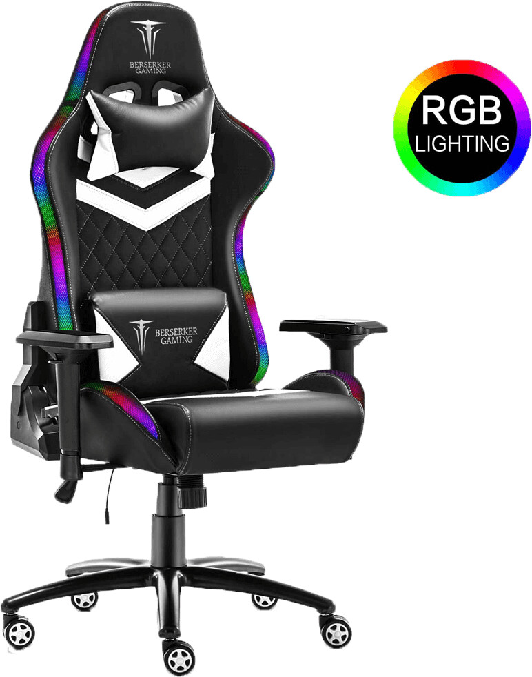 Berserker Gaming Thor RGB Gamingstuhl schwarz/weiß mit 71,04€ Preisnachlass
