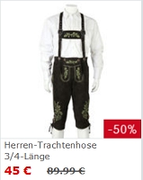Trachten-Lederhosen aus echtem Leder auf 45€ reduziert
