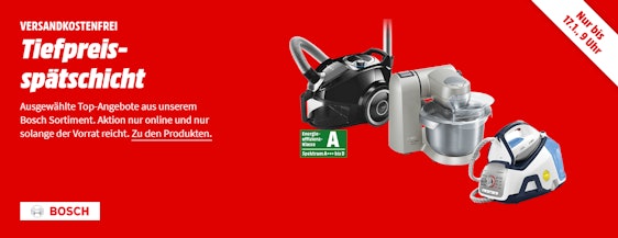 Bosch-Tiefpreisspätschicht bei Media Markt - z.B. Bosch MaxxiMUM Küchenmaschine für 299€