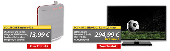 Toshiba 32HL933G für 292€ - 32" Full-HD-LED-TV mit DVB-T/C-Tuner
