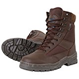 Kombat UK Herren Halb Leder/Halb Cordura Patrol Stiefel – Mod braun, Größe 3