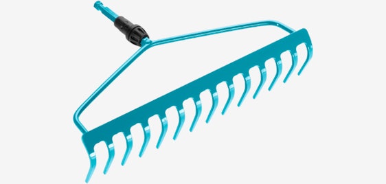 Gardena Combisystem Bügelrechen für 14€ - wackelfreies Stecksystem, Korrosionsschutz