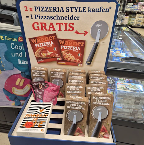 Kauft 2 Wagner Pizzeria Style und erhaltet einen Pizzaschneider dazu