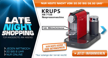 Saturn Late Night Shopping von heute Abend 20 Uhr bis morgen früh 8 Uhr