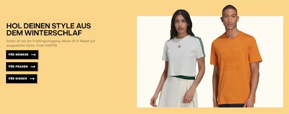 Nur noch heute! 30% Rabatt bei den Adidas Spring Deals 🥰🌷 - auch auf Sale, z.B. Tiro 19 French Terry Hose für 28€