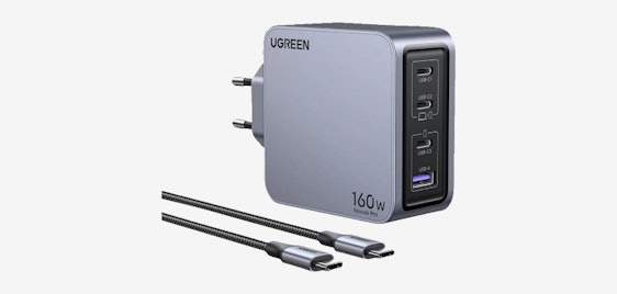 UGREEN Nexode Pro für 50€ - Ladestation, 160W Gesamtleistung, 4-Port GaN