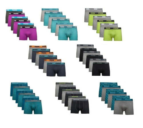 Puma Boxershorts Sets im 6er Pack in verschiedenen Farben für 29,99€