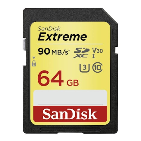 SanDisk Extreme 64 GB SDXC für 14,99 EUR inkl. Versand