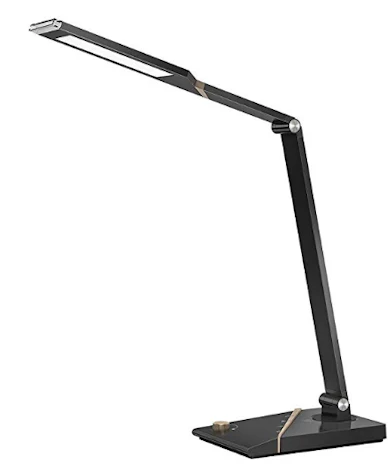 LED-Schreibtischlampe TaoTronics TT-DL028 (12W, 5 Helligkeitsstufen bis 400 Lumen, 5 Farbtemperaturen 2700K bis 6500K, USB 5V/1A, Timer)