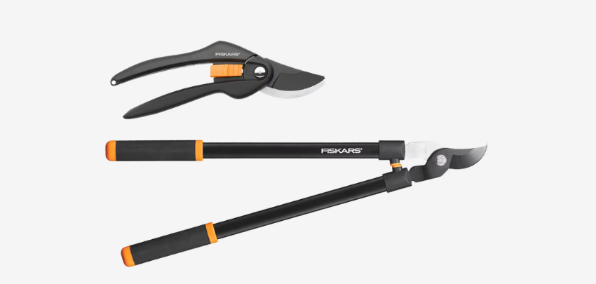 Fiskars Gartenscheren-Set für 26€ - Bypass-Technik, antihaftbeschichtet, ergonomische Griffe
