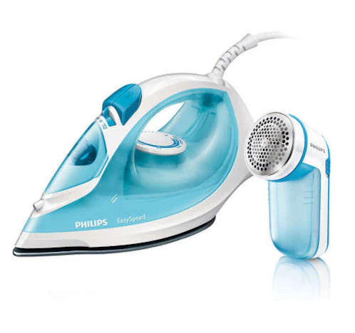 PHILIPS EasySpeed GC1029/27 Dampfbügeleisen 2000W + Fusselrasierer für 24,99 EUR