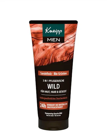 Kneipp MEN 3 in 1 Wild Duschgel - Sandelholz & Bio Grüntee 200ml für 2,24€(statt 2,65€)
