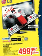 LG 47LK950S für 595€ für Gewerbetreibende - 47" Full HD 3D TV mit Triple Tuner