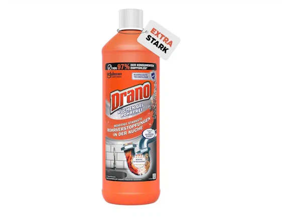 Drano Küchen-Gel, Abflussreiniger Extra Stark 1000ml für 2,55€(statt 3,79€)