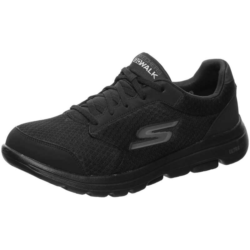 Skechers Go Walk schwarz/grau (55509-BBK) mit 21,99€ Preisnachlass