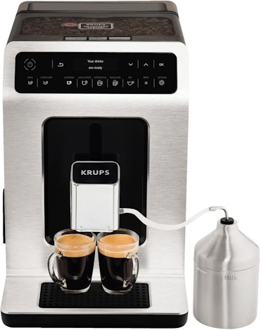 Krups Evidence EA891D für 392€ – Kaffeevollautomat mit OLED-Bedienfeld, 15bar, inkl. Milchkanne