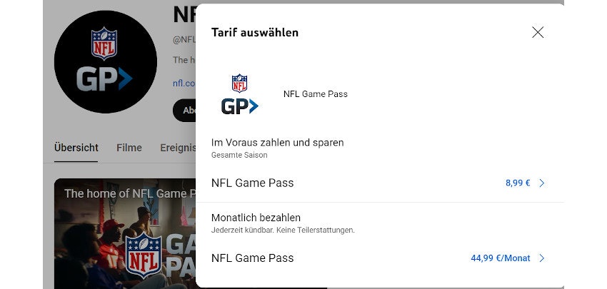 nfl-gamepass-youtube-channel-abonnieren