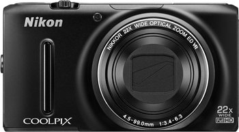 Nikon Coolpix S9500 Digitalkamera (18 Mpx, 22-fach opt. Zoom, Bildstabilisator) für 186€
