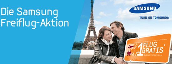 Samsung Freiflugaktion - z.B. Samsung 840 Serie 250GB SSD für 172€ inkl. Hin-und Rückflug innerhalb Europas