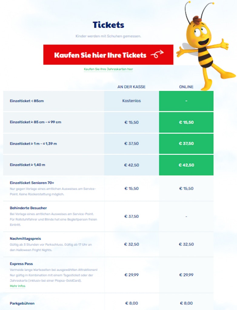 Was Kostet Für Behinderte Der Eintritt In Holiday Park Haßloch