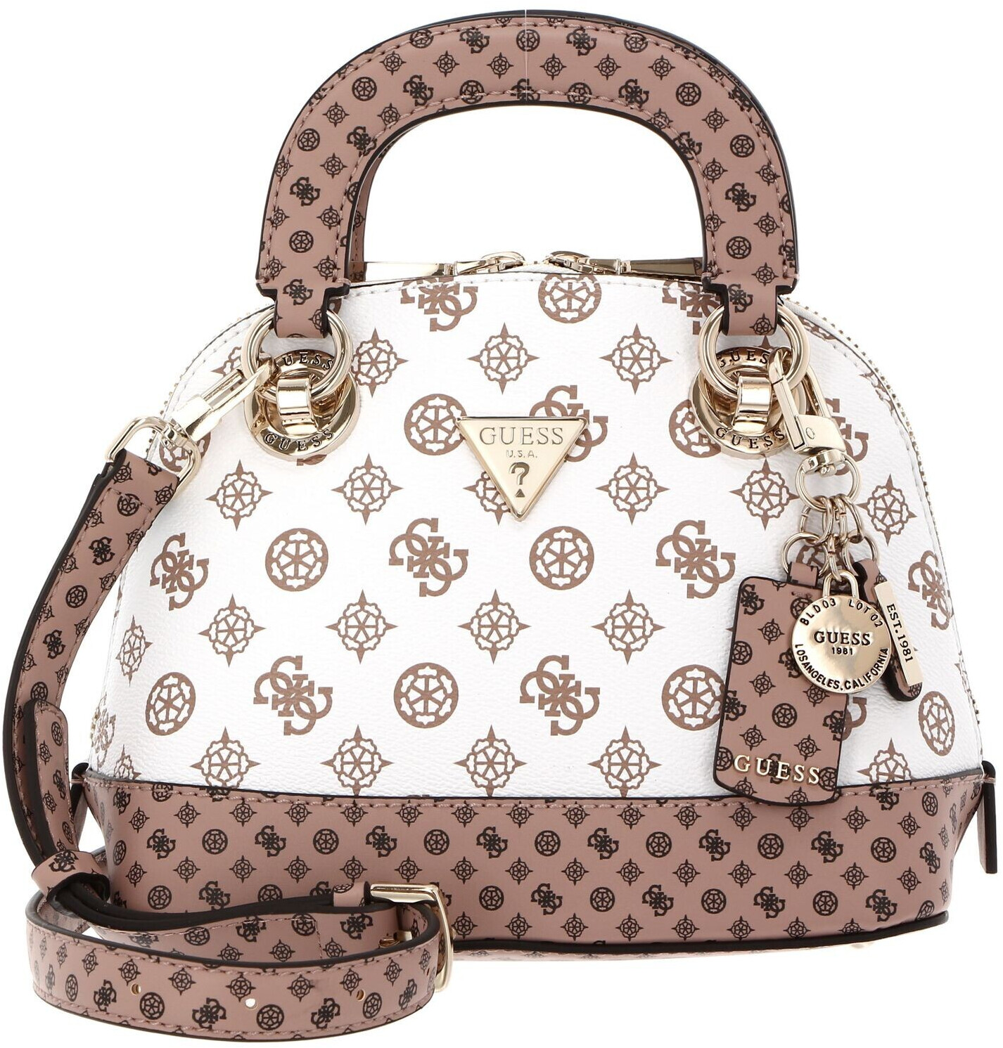 Guess Cessily Dome Satchel Bag S white Multi: 103,20€ statt 144,00€