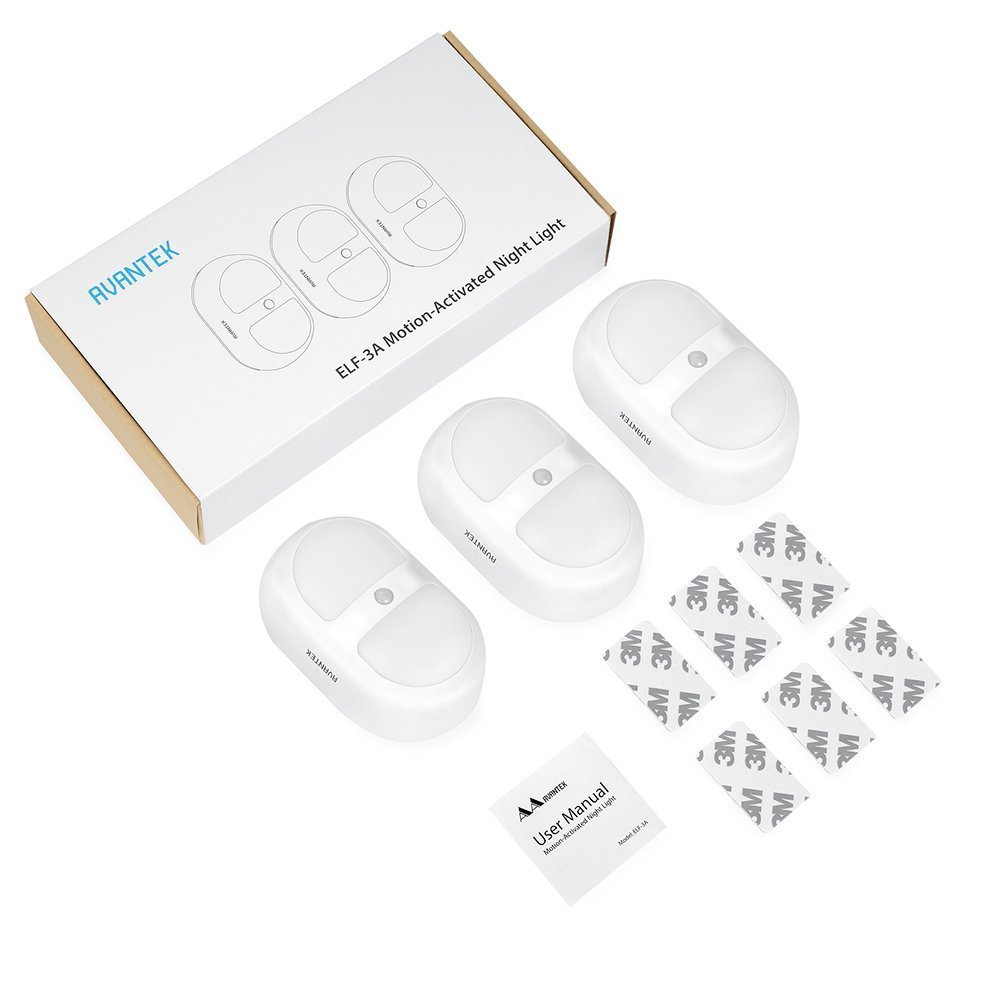 [3er-Pack] Nachtlicht mit Bewegungsmelder nach Rabatt 12,79€