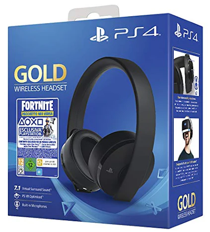 PlayStation 4 – Gold Headset + Fornite Vch -AMZ IT