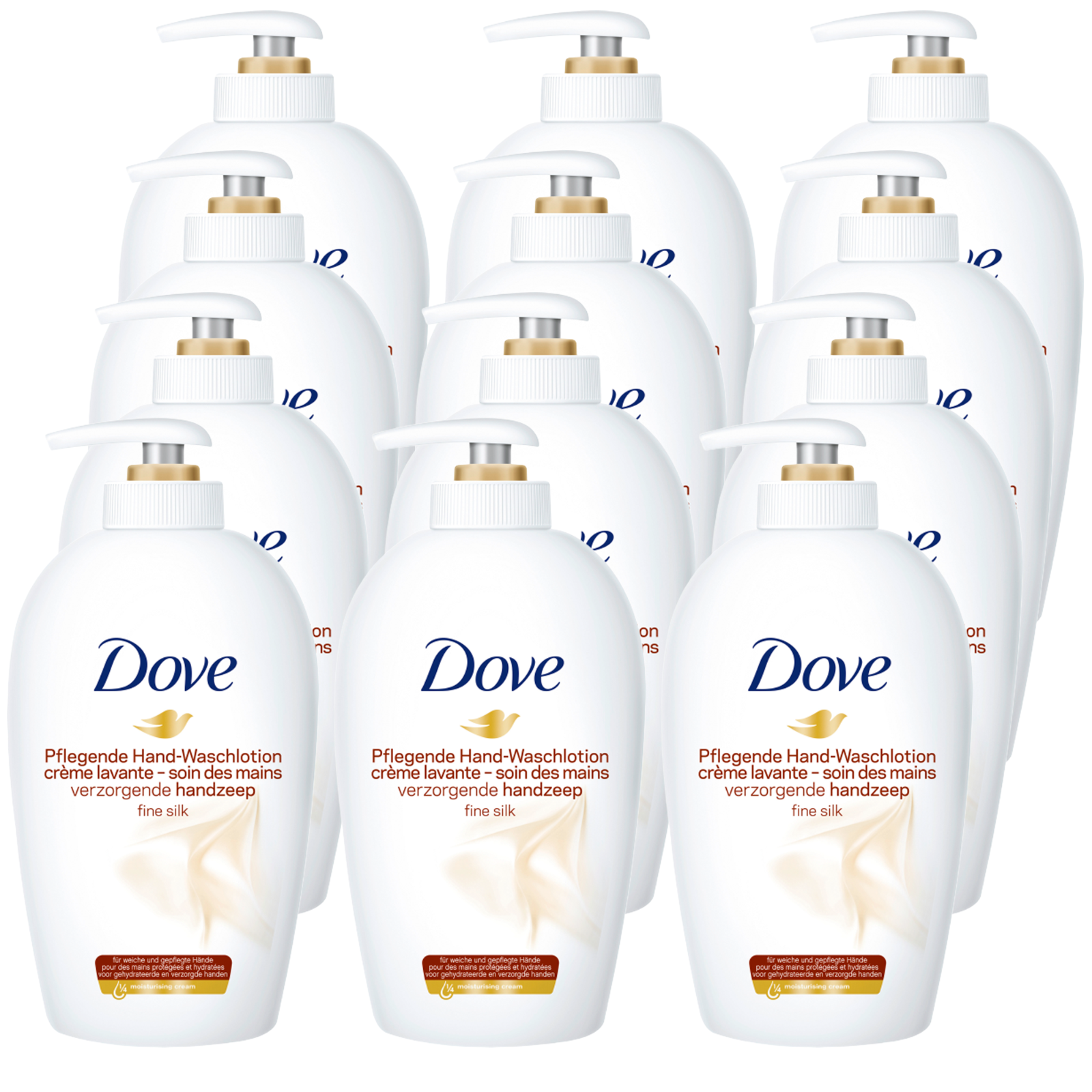 12x Dove "Pflegende Hand-Waschlotion" für 18€ – Flüssigseife mit je 250ml